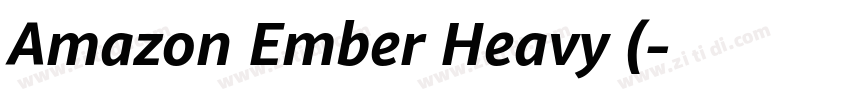 Amazon Ember Heavy (字体转换